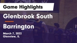 Glenbrook South  vs Barrington  Game Highlights - March 7, 2022