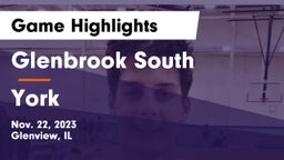 Glenbrook South  vs York  Game Highlights - Nov. 22, 2023