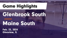 Glenbrook South  vs Maine South  Game Highlights - Feb. 23, 2024