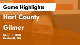 Hart County  vs Gilmer  Game Highlights - Sept. 1, 2020