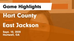 Hart County  vs East Jackson Game Highlights - Sept. 10, 2020