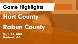 Hart County  vs Rabun County  Game Highlights - Sept. 24, 2020