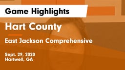 Hart County  vs East Jackson Comprehensive  Game Highlights - Sept. 29, 2020