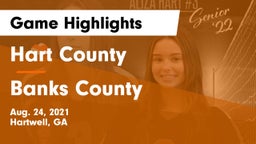 Hart County  vs Banks County  Game Highlights - Aug. 24, 2021