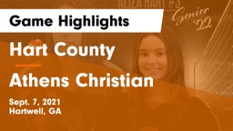 Hart County  vs Athens Christian  Game Highlights - Sept. 7, 2021