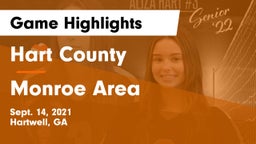 Hart County  vs Monroe Area  Game Highlights - Sept. 14, 2021