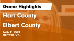 Hart County  vs Elbert County  Game Highlights - Aug. 11, 2022