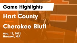 Hart County  vs Cherokee Bluff   Game Highlights - Aug. 13, 2022