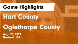 Hart County  vs Oglethorpe County  Game Highlights - Aug. 23, 2022