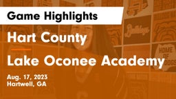 Hart County  vs Lake Oconee Academy Game Highlights - Aug. 17, 2023