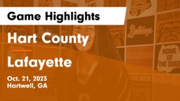 Hart County  vs Lafayette  Game Highlights - Oct. 21, 2023