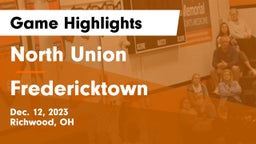 North Union  vs Fredericktown  Game Highlights - Dec. 12, 2023