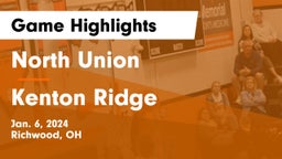 North Union  vs Kenton Ridge  Game Highlights - Jan. 6, 2024