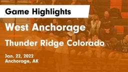 West Anchorage  vs Thunder Ridge Colorado Game Highlights - Jan. 22, 2022