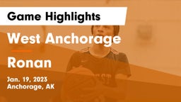 West Anchorage  vs Ronan  Game Highlights - Jan. 19, 2023