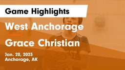 West Anchorage  vs Grace Christian  Game Highlights - Jan. 20, 2023