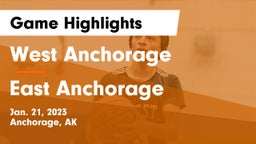West Anchorage  vs East Anchorage  Game Highlights - Jan. 21, 2023
