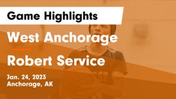 West Anchorage  vs Robert Service  Game Highlights - Jan. 24, 2023