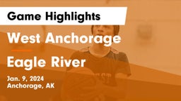 West Anchorage  vs Eagle River  Game Highlights - Jan. 9, 2024