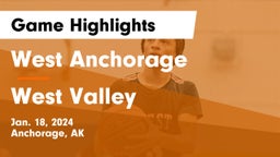 West Anchorage  vs West Valley Game Highlights - Jan. 18, 2024