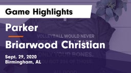 Parker  vs Briarwood Christian  Game Highlights - Sept. 29, 2020