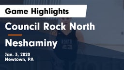 Council Rock North  vs Neshaminy  Game Highlights - Jan. 3, 2020