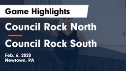 Council Rock North  vs Council Rock South  Game Highlights - Feb. 6, 2020