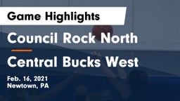 Council Rock North  vs Central Bucks West  Game Highlights - Feb. 16, 2021