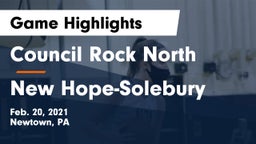 Council Rock North  vs New Hope-Solebury  Game Highlights - Feb. 20, 2021
