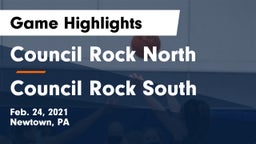 Council Rock North  vs Council Rock South  Game Highlights - Feb. 24, 2021