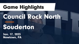 Council Rock North  vs Souderton  Game Highlights - Jan. 17, 2023