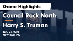 Council Rock North  vs Harry S. Truman Game Highlights - Jan. 24, 2023