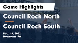 Council Rock North  vs Council Rock South  Game Highlights - Dec. 16, 2022