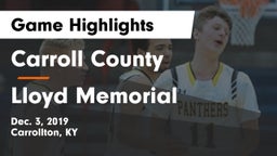 Carroll County  vs Lloyd Memorial  Game Highlights - Dec. 3, 2019