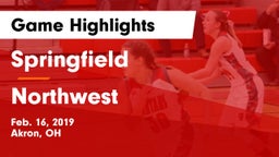 Springfield  vs Northwest  Game Highlights - Feb. 16, 2019