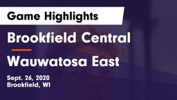Brookfield Central  vs Wauwatosa East  Game Highlights - Sept. 26, 2020