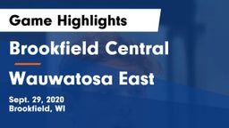 Brookfield Central  vs Wauwatosa East  Game Highlights - Sept. 29, 2020