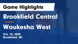Brookfield Central  vs Waukesha West  Game Highlights - Oct. 10, 2020