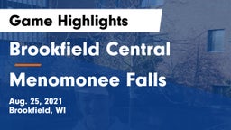 Brookfield Central  vs Menomonee Falls  Game Highlights - Aug. 25, 2021