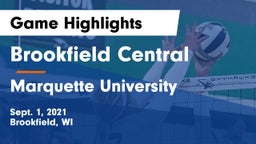 Brookfield Central  vs Marquette University  Game Highlights - Sept. 1, 2021