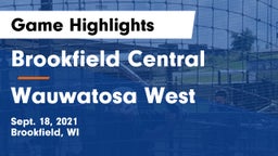 Brookfield Central  vs Wauwatosa West  Game Highlights - Sept. 18, 2021