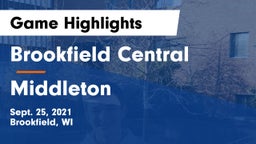 Brookfield Central  vs Middleton  Game Highlights - Sept. 25, 2021