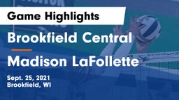 Brookfield Central  vs Madison LaFollette Game Highlights - Sept. 25, 2021