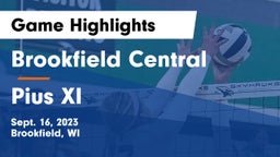 Brookfield Central  vs Pius XI  Game Highlights - Sept. 16, 2023