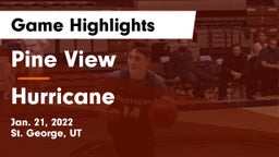 Pine View  vs Hurricane  Game Highlights - Jan. 21, 2022