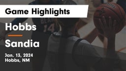 Hobbs  vs Sandia  Game Highlights - Jan. 13, 2024