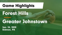 Forest Hills  vs Greater Johnstown  Game Highlights - Jan. 24, 2020