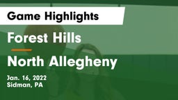 Forest Hills  vs North Allegheny  Game Highlights - Jan. 16, 2022