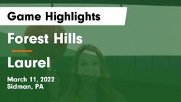 Forest Hills  vs Laurel  Game Highlights - March 11, 2022