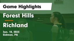 Forest Hills  vs Richland  Game Highlights - Jan. 18, 2023